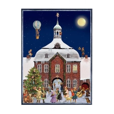 SELL SELL ADV797 Sellmer Advent - Victorian style - Town Hall at Night ADV797